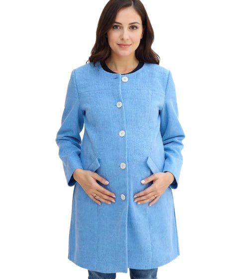 Sustainable 2-in-1 Coat, Women's Maternity Coat, Pregnancy Jacket, Boucle Jacket, 912560 Light Blue