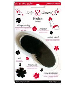 Plantillas Sole Sister Heelers con Amortiguación de Impactos y Transpirables para la Bola del Pie para Tacones Altos, Color Negro/Gris Plantillas Sole Sister Heelers con Amortiguación de Impactos y Transpirables para la Bola del Pie para Tacones Altos, Color Negro/Gris