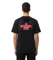 T-shirt A Bathing Ape BAPE coupe décontractée avec strass, imprimé au dos, noir