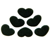 Coussinets Sole Sister Cupids absorbants et respirants pour semelles intérieures à talons hauts, noir/gris