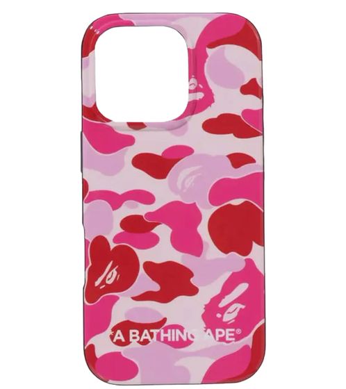 A Bathing Ape ABC Camo iPhone 12 Case, Camo Look, Pink