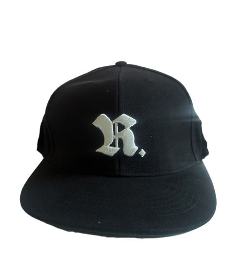 ROUGH. Snapback Cap, Cool Baseball Cap, Black Cotton Cap