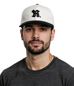 Gorra de béisbol Rough Capital Flexfitted para hombre, algodón blanco