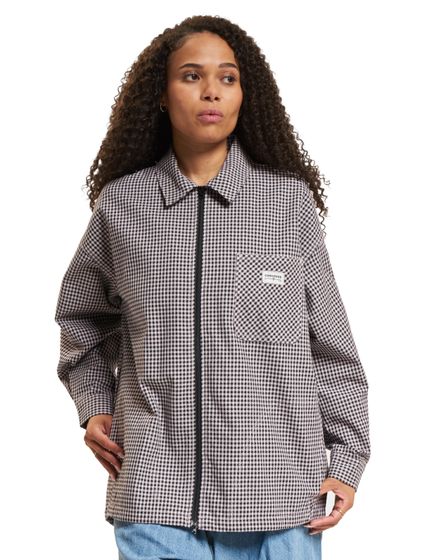 Chemise à manches longues tissée Converse Pocket OS violet clair