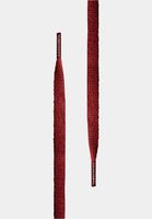 TubeLaces White Flat Schnürsenkel maroon
