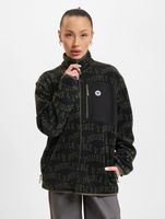 WOOD WOOD Jay Ivy Fleece mit Reißverschluss, schwarz, ivy aop