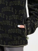 WOOD WOOD Jay Ivy Fleece mit Reißverschluss, schwarz, ivy aop