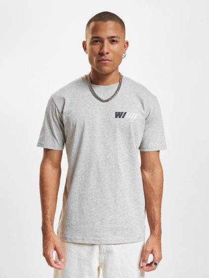 WOOD WOOD Ace Dealership T-Shirt gray mottled