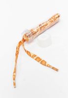 Lacets plats blancs TubeLaces orange/jaune