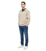 Felpa da uomo Soulland Ken - Elegante pullover con mezza zip dal design pulito - Beige