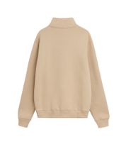 Felpa da uomo Soulland Ken - Elegante pullover con mezza zip dal design pulito - Beige