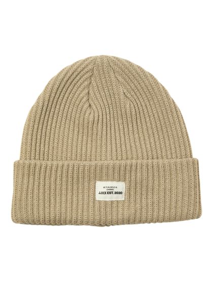 JJXX Othelia Knit Beanie Hats Feather Grey