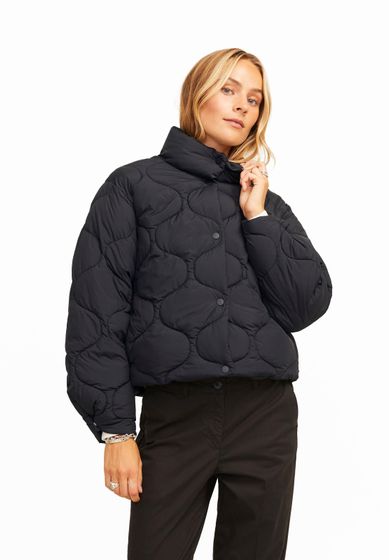 JJXX Sena Quilted Winter Jackets Black
