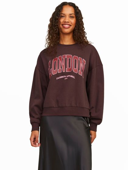 Maglione corto girocollo JJXX Merle Rlx Sassafras/Londra