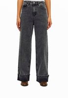 JJXX Tokyo Wide Fold High Waist Jeans grauer Denim