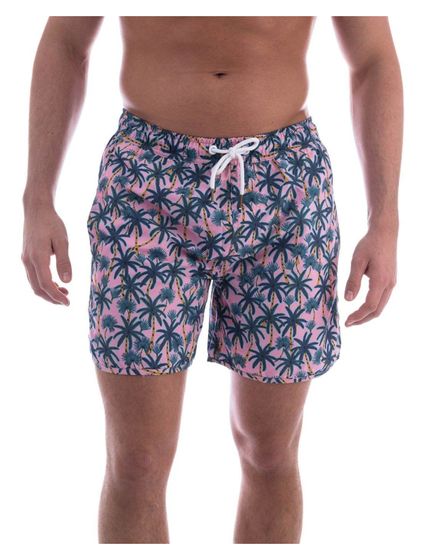 DEDICATO Pantaloncini da bagno dedicati Beach Palms Pink