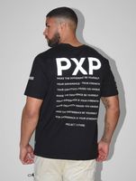 Project X Paris Reflektierendes Schriftdesign T-Shirt schwarz