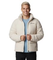 Columbia Puffect II Sherpa Men's Winter Jacket Outdoor Clothing Dark Stone