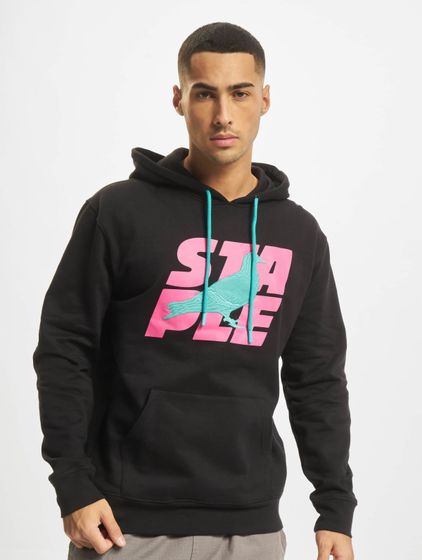 STAPLE Stacked Logo Hoodie black