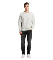 Levi’s Bay Meadows Men's Sweatshirt: Classic, comfortable crew neck sweater design, gray