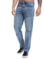 ONLY & SONS Edge Destroy Locker geschnittene Jeans in Hellblau