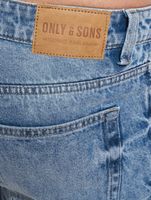 ONLY & SONS Edge Destroy Locker geschnittene Jeans in Hellblau