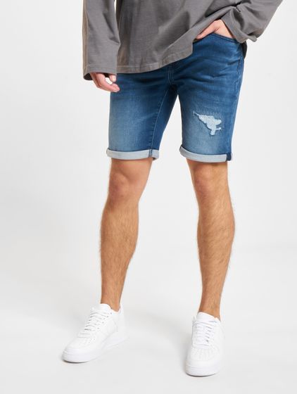 ONLY & SONS Ply Dmb Repair Jog 5150 Shorts dunkel mittelblauer Denim