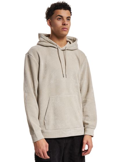ONLY & SONS Eden Regular Courdoroy Hoodies with silver lining