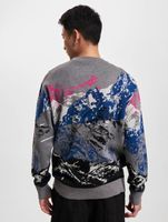 ONLY & SONS Maxin 12 Lässiges Strick-Sweatshirt mit Rundhalsausschnitt, Dunkelgrau-Melange