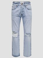 ONLY & SONS Edge 8785 Tai straight fit jeans, light blue denim ONLY & SONS Edge 8785 Tai straight fit jeans, light blue denim