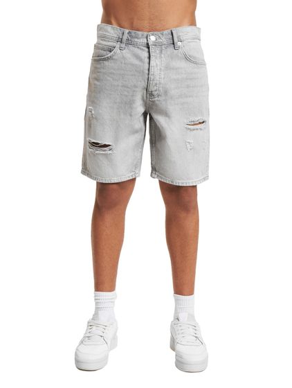 ONLY & SONS Edge Dest 9639 Destroyed Denim Shorts light gray denim