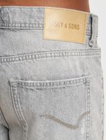 ONLY & SONS Edge Dest 9639 Destroyed Denim Shorts hellgrauer Denim