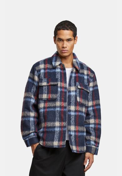 ONLY & SONS Gio Lf Check Padded Winterjacken Parisian Night Check