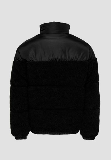 ONLY & SONS Eli Sherpa Mix Pufferjacken schwarz