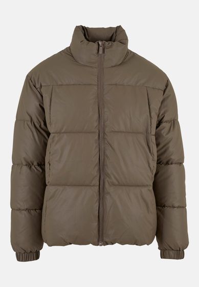 ONLY & SONS Gage puffer jackets in rubber look caribou