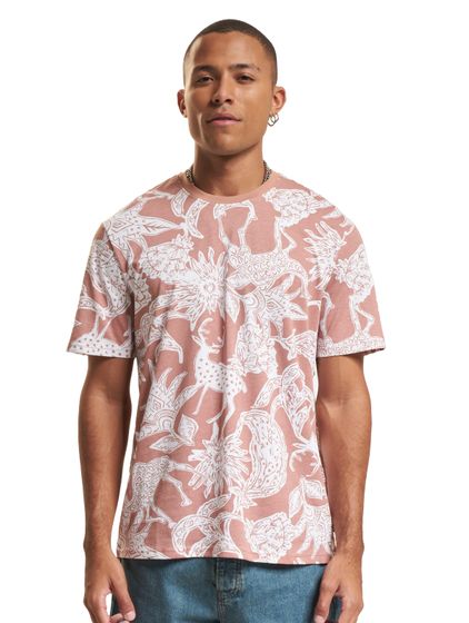 ONLY & SONS Den T-shirts with graphics in burl wood