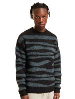 ONLY & SONS Lincoln Ds 3 Bouclé-Strickpullover mit Rundhalsausschnitt, schwarz
