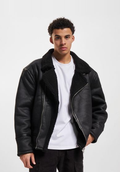 REDEFINED REBEL Eduardo PU-Lederjacke Schwarz