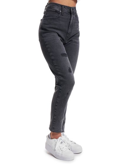 Jean Levi's Mile High Super High Waist noir usé