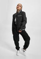 Chaqueta universitaria acolchada negra Sixth June Crew