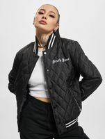 Chaqueta universitaria acolchada negra Sixth June Crew