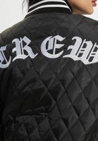 Chaqueta universitaria acolchada negra Sixth June Crew
