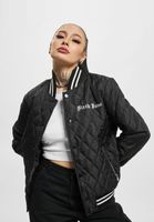 Chaqueta universitaria acolchada negra Sixth June Crew