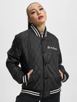 Chaqueta universitaria acolchada negra Sixth June Crew