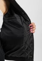 Chaqueta universitaria acolchada negra Sixth June Crew