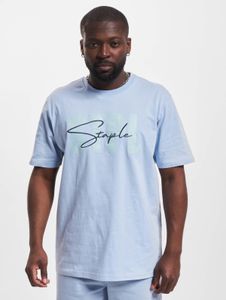 STAPLE T-Shirt with embroidered lettering “STAPLE” Blue