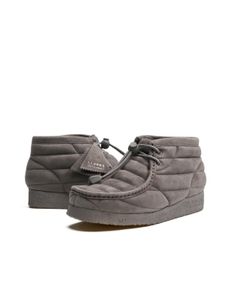 Clarks Originals Wallabee Stiefel grau