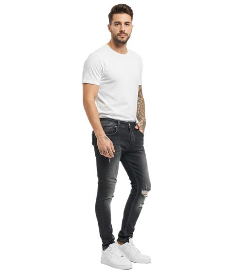 2Y Premium Steve Skinny Fit Jeans grey