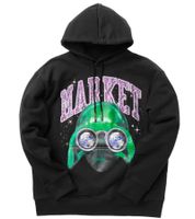 Market Herren Chinatown Market Alien Sightseeing Kapuzen-Pullover Schwarz