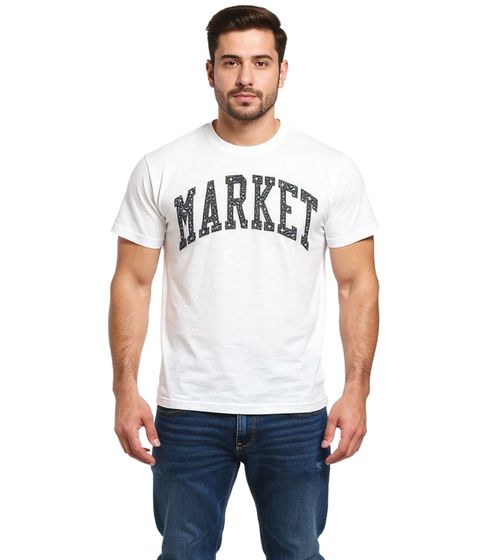 Camiseta informal Market Chinatown Arc Puff para hombre, 399000613, gris ceniza